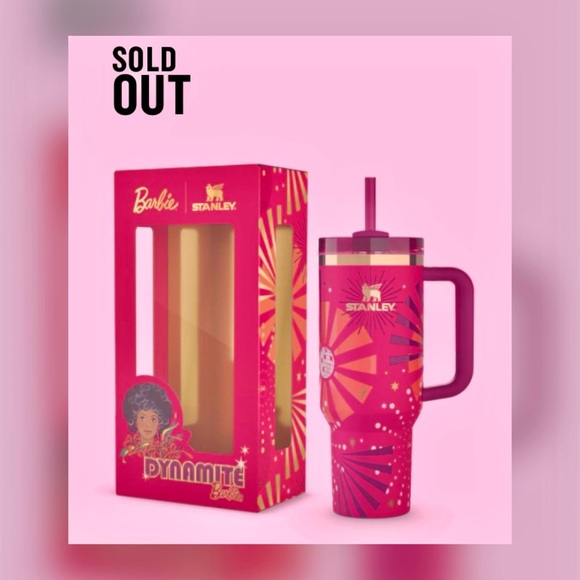 Barbie x Stanley 80s DYNAMITE Barbie LIMITED EDITION 40 oz Quencher BNIB - Picture 3 of 10